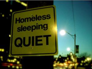 Homeless sleeping quiet - Dallas US